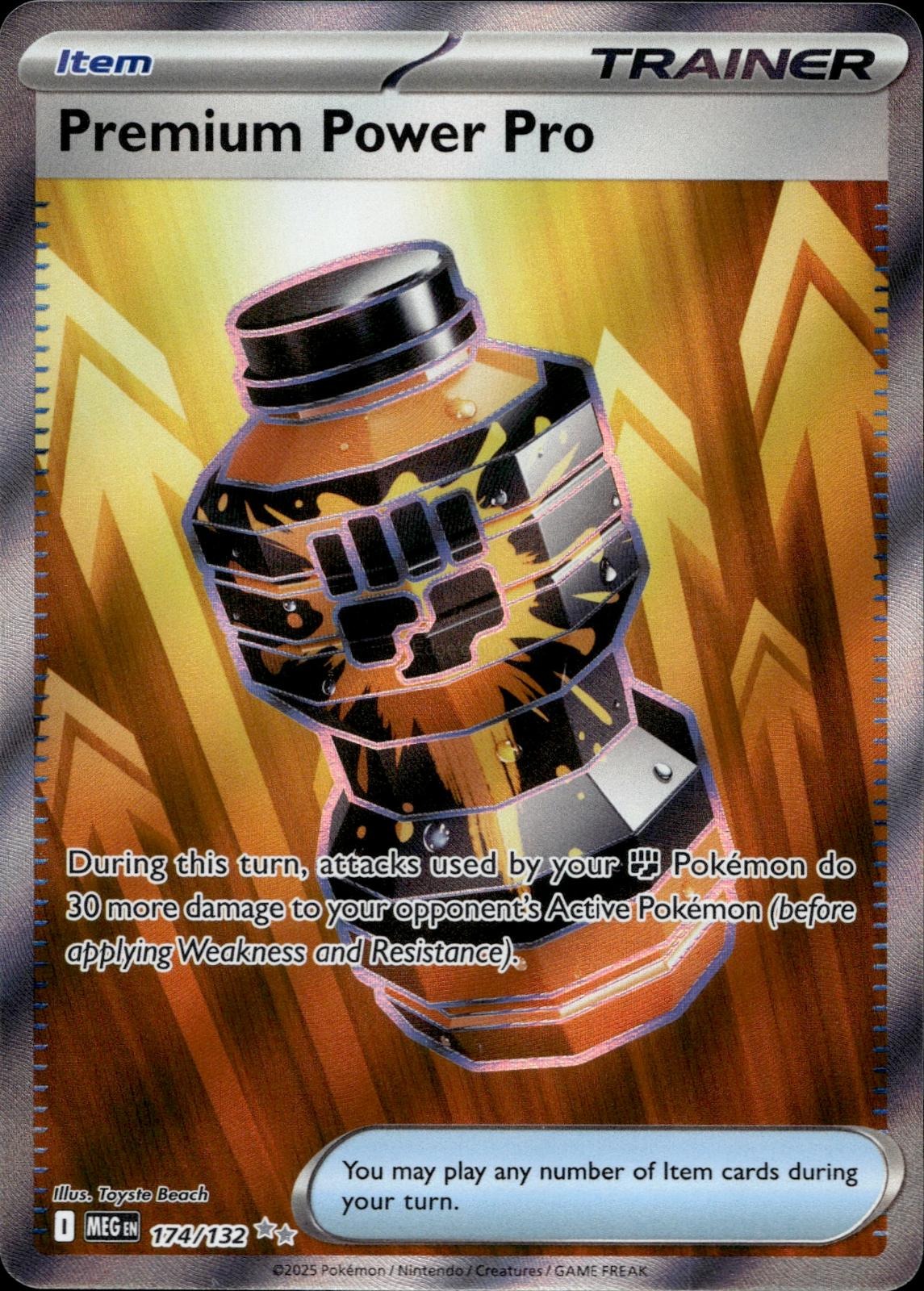 Premium Power Pro 174/132 NM/M Ultra Rare Mega Evolution Pokemon Holo